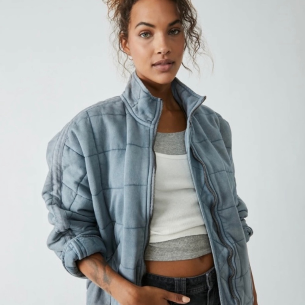 Free People Dolman Jacket Blue Size Medium